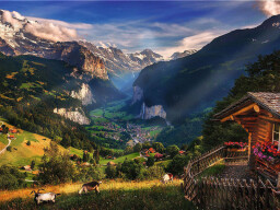 Trefl Puzzle Premium Plus - Photo Odyssey: Údolí Lauterbrunnen 1000 dílků